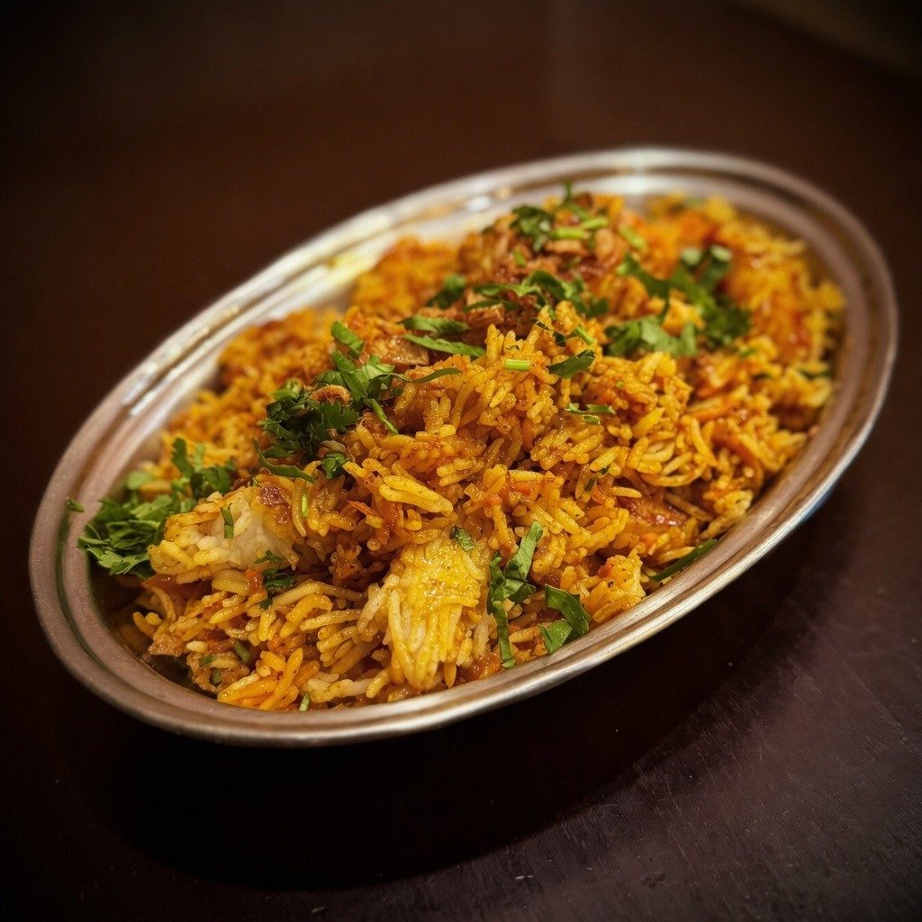 Shrimp Biryani.