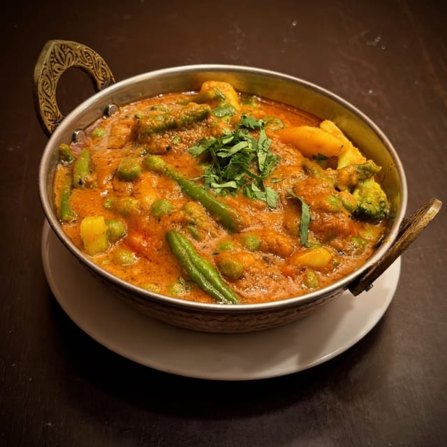 Mixed Vegetable Curry.