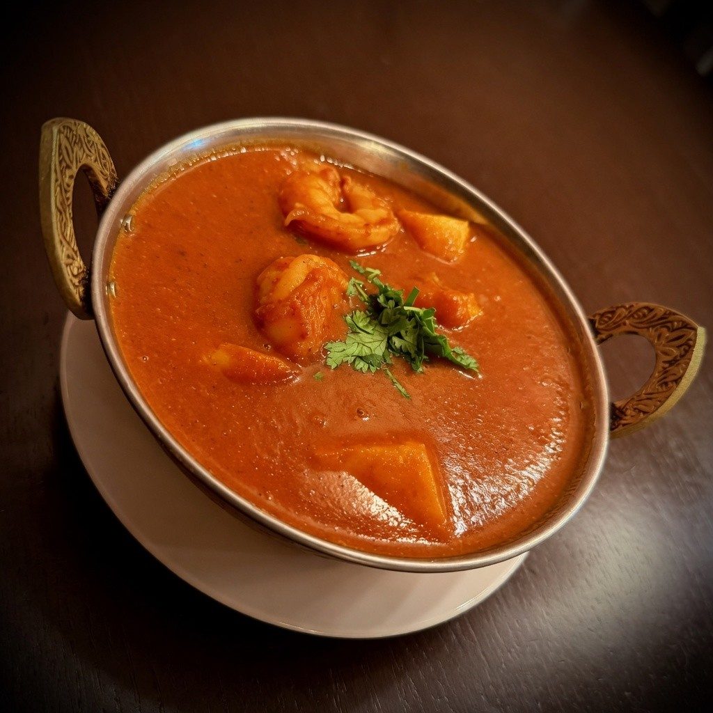 Shrimp Vindalu.