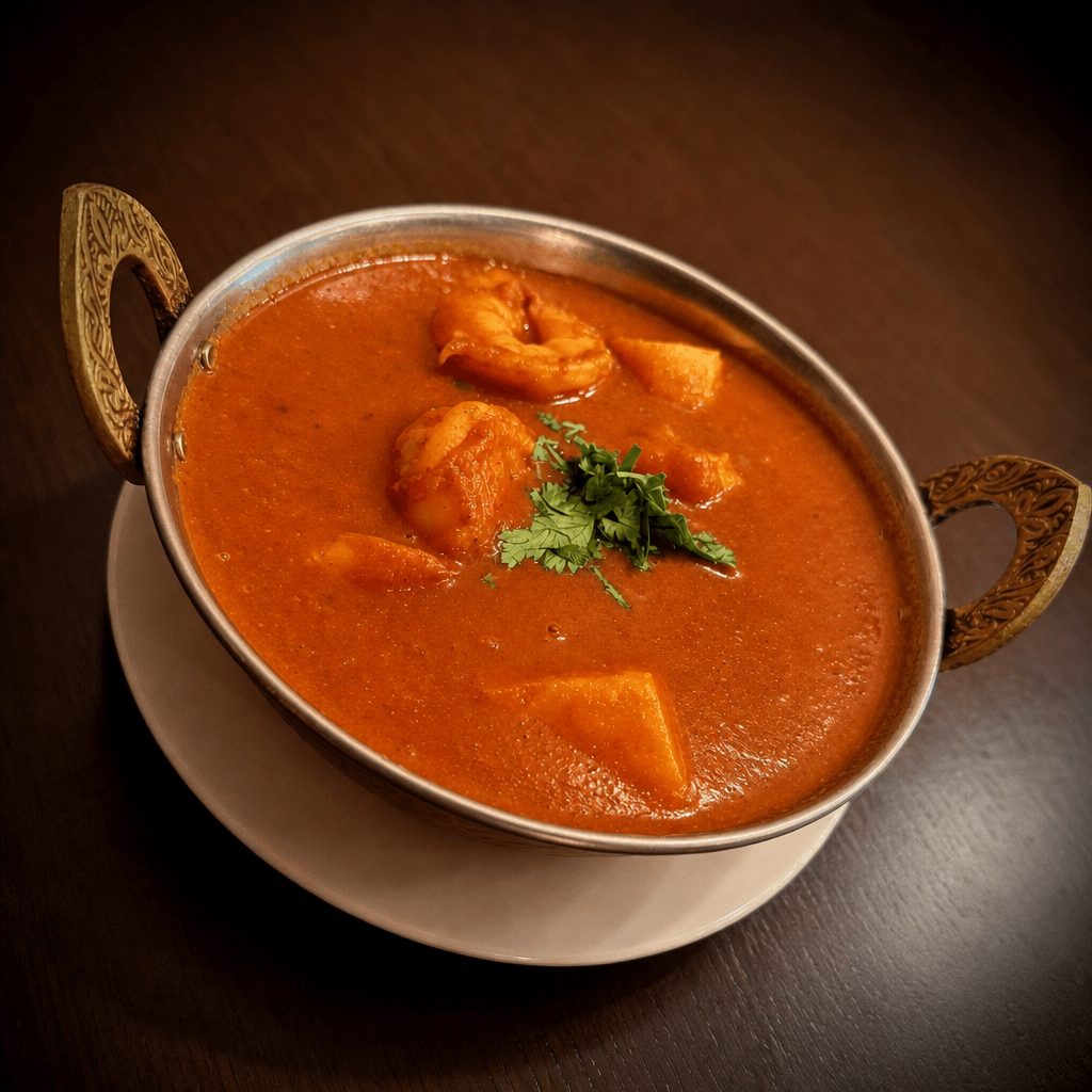 Shrimp Vindalu.