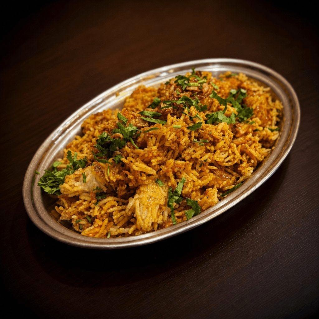 Shrimp Biryani.